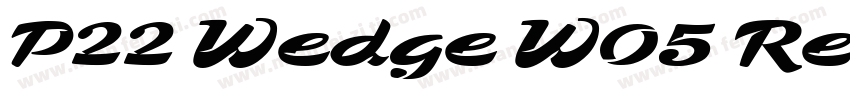 P22 Wedge W05 Regula字体转换